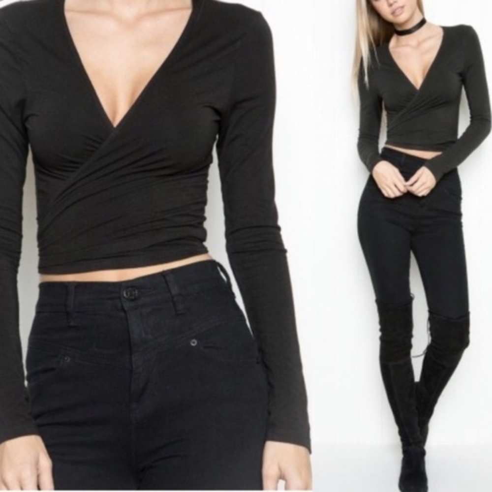 Brandy melville coco wrap top